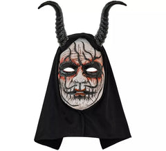Máscara de Demonio Hombre con Capucha Comedia de Arte