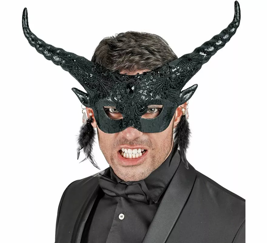 Translation missing: es.Máscara de Diablo Teatral negra