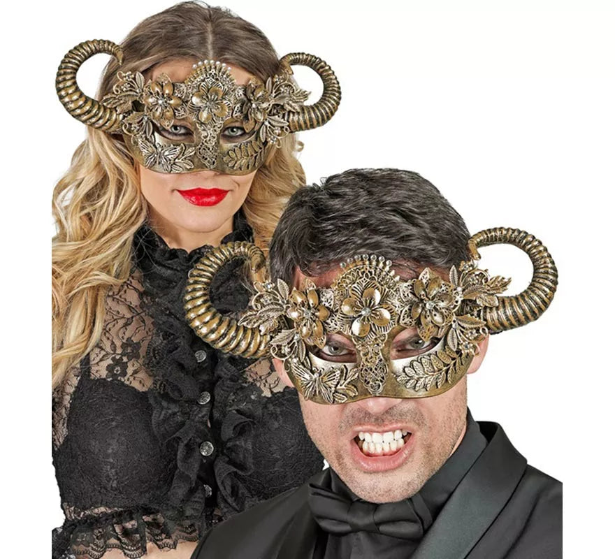 Translation missing: es.Máscara de Diablo Teatral oro