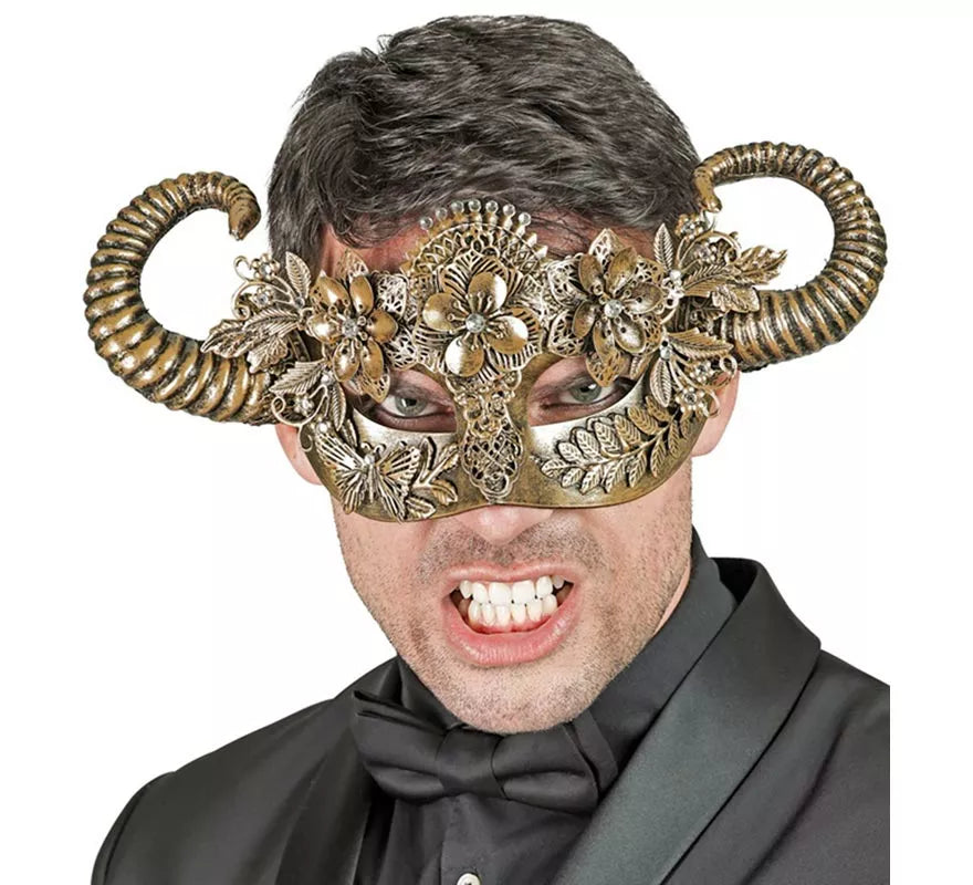 Translation missing: es.Máscara de Diablo Teatral oro