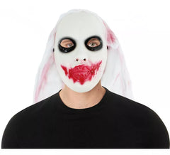 Máscara de Fantasma con sangre falsa de plástico