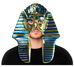Máscara de Faraón Egipcio azul y dorado adulto