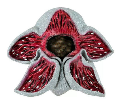 Máscara de Flor roja con tejido látex