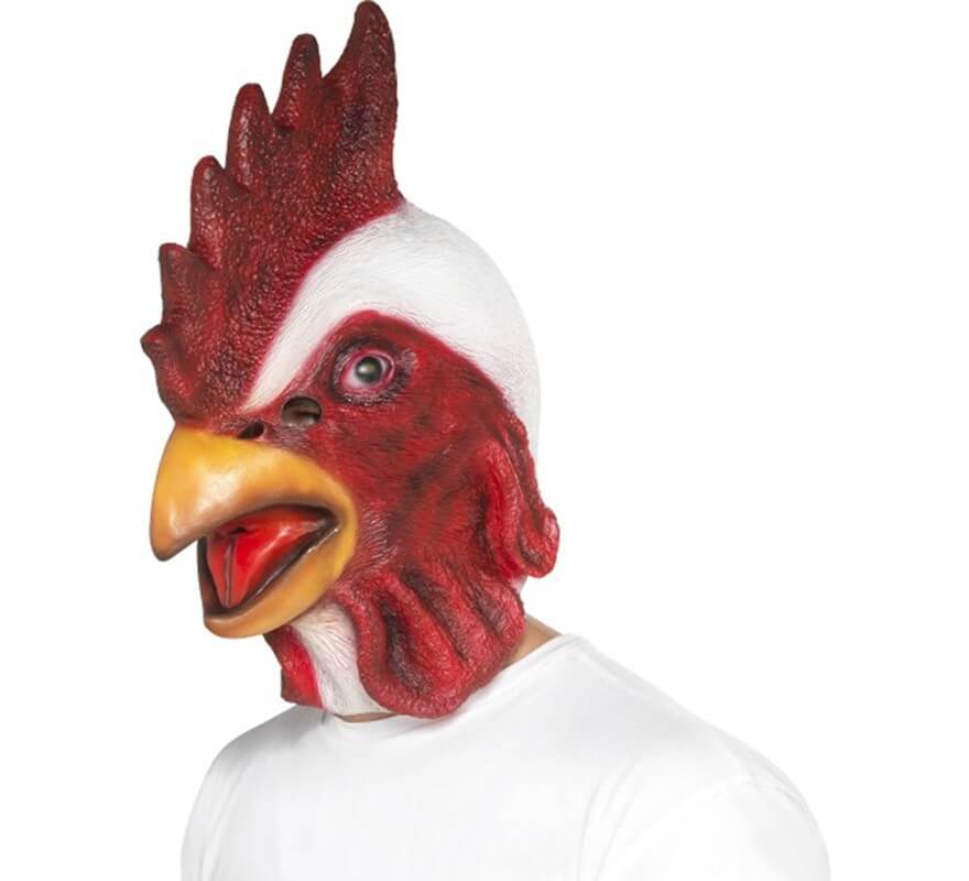 Translation missing: es.Máscara de Gallo Blanco de látex