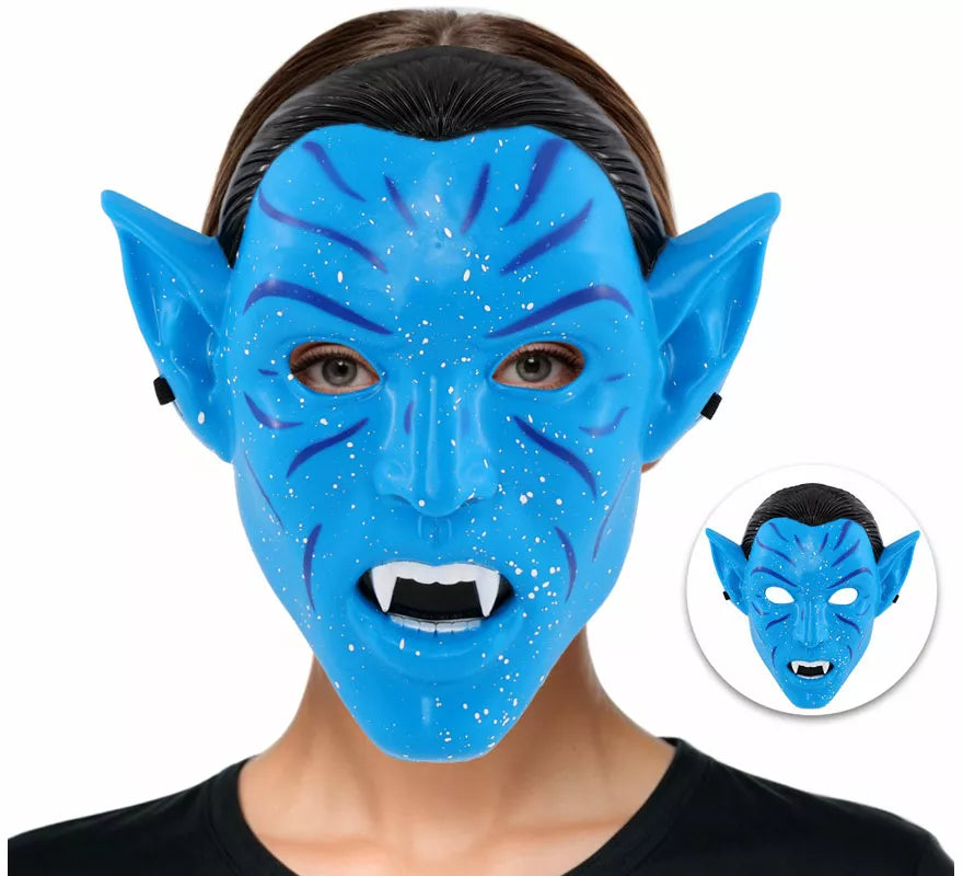 Translation missing: es.Máscara de Guerrera Tribal azul para mujer