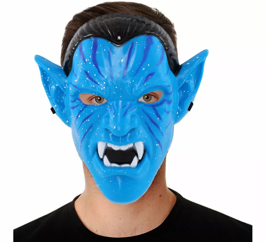 Translation missing: es.Máscara de Guerrero Tribal azul para hombre