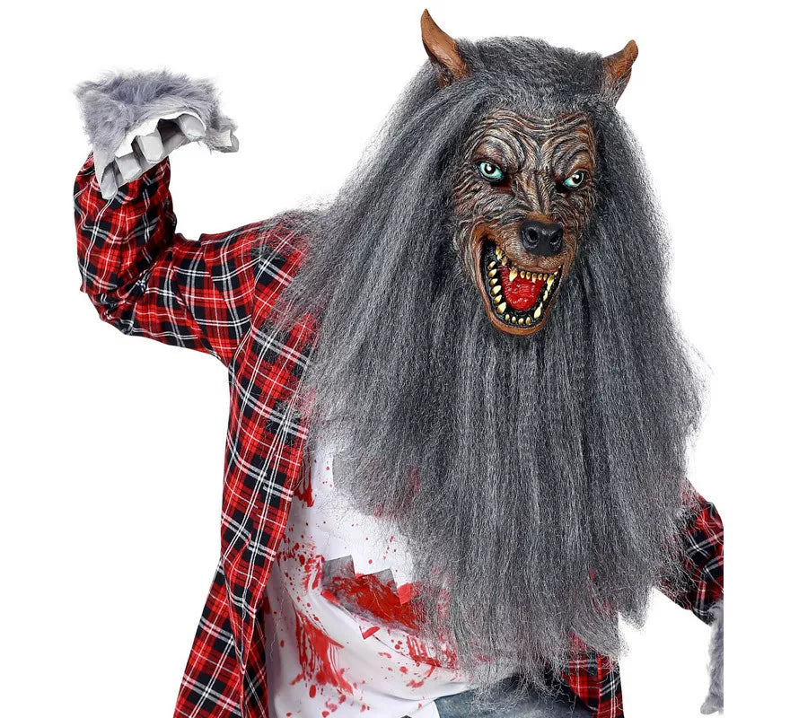 Translation missing: es.Máscara de Hombre Lobo con Pelo