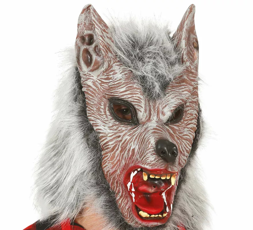 Translation missing: es.Máscara de Lobo Feroz con Pelo de Látex