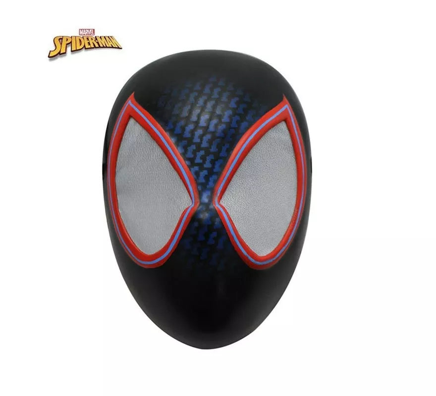 Translation missing: es.Máscara de Miles Morales Spiderverse negro y rojo adulto