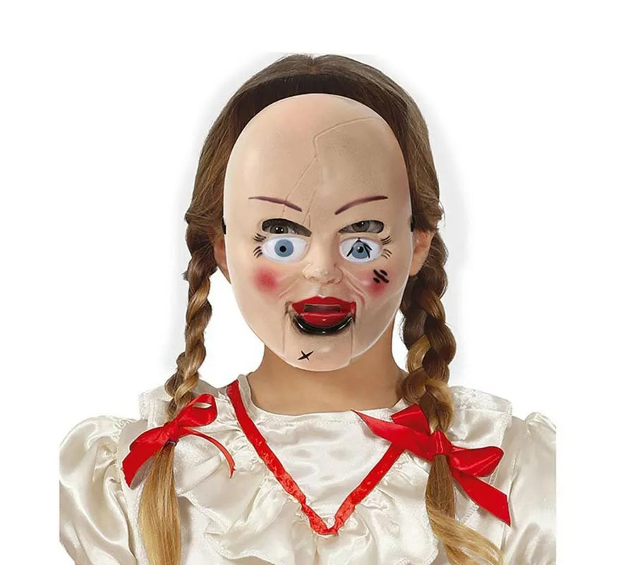 Translation missing: es.Máscara de Muñeca Terrorífica de pvc infantil