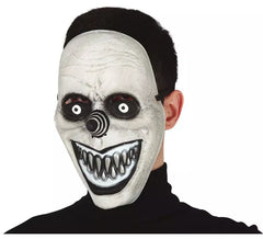 Máscara de Payaso Sonriente Gris de PVC