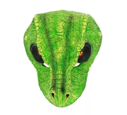 Máscara de T-Rex ojos oscuros