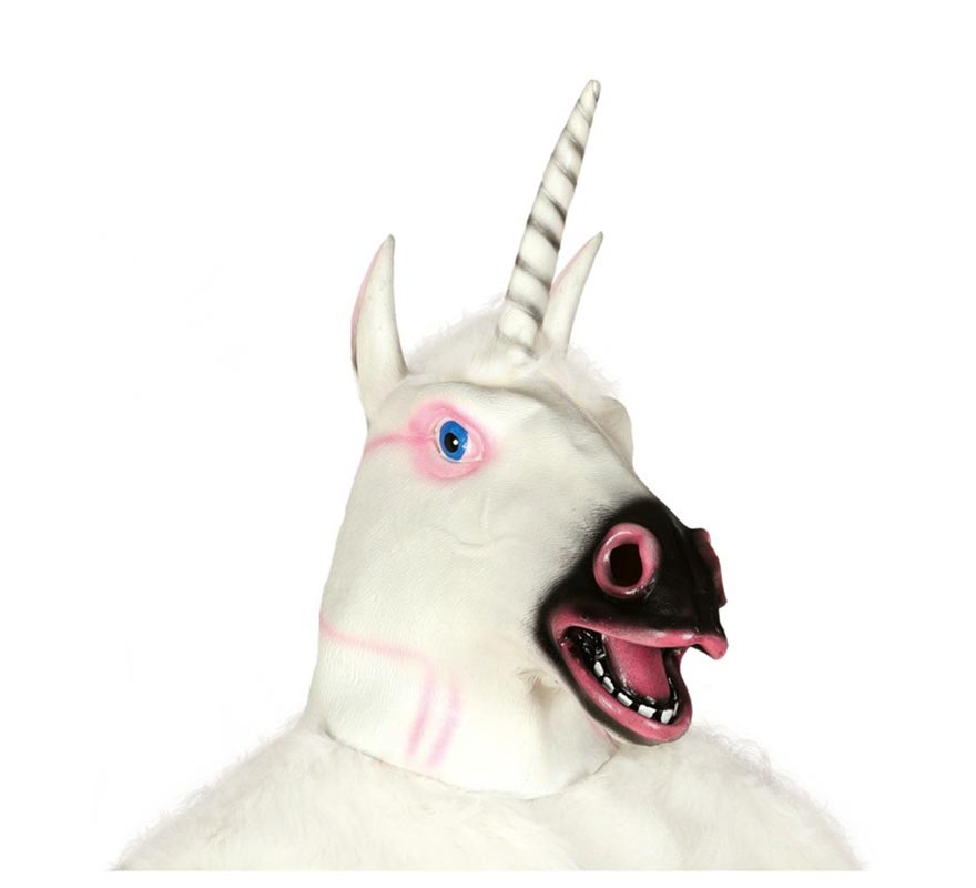 Máscara de Unicornio Blanco