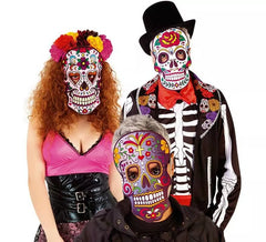 Máscara del Día de los muertos en modelos surtidos