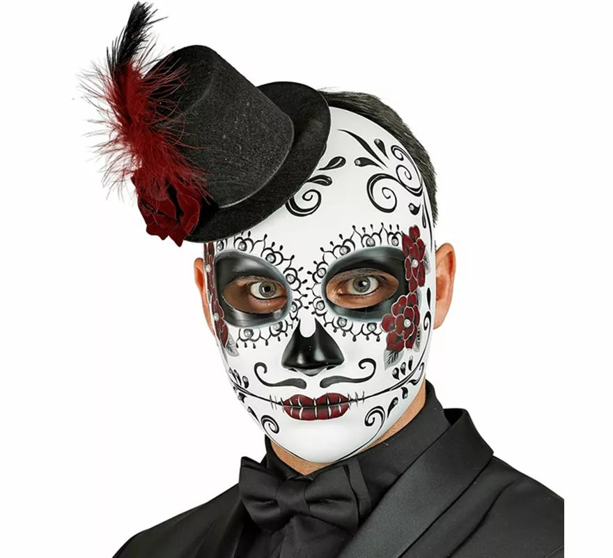 Translation missing: es.Máscara Día de Los Muertos con Sombrero