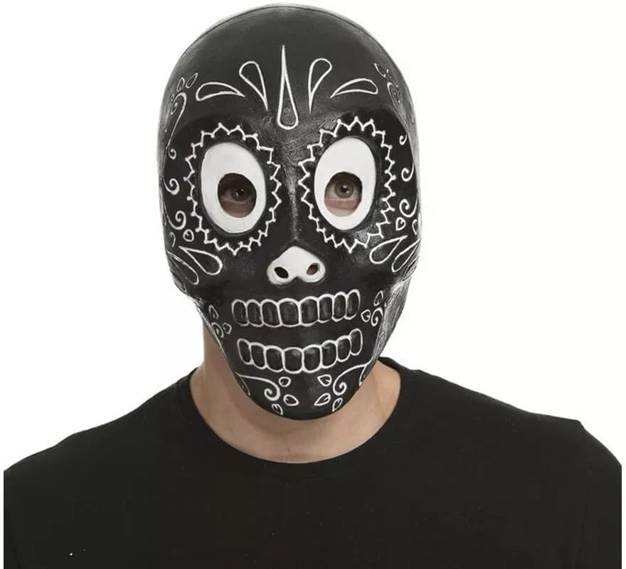 Translation missing: es.Máscara Día de Los Muertos Negra
