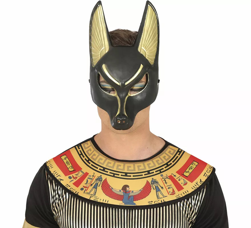 Translation missing: es.Máscara Egipcia de Anubis de PVC adulto