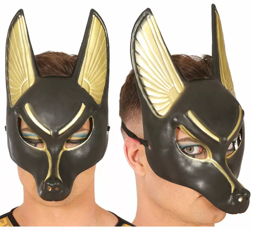 Translation missing: es.Máscara Egipcia de Anubis de PVC adulto