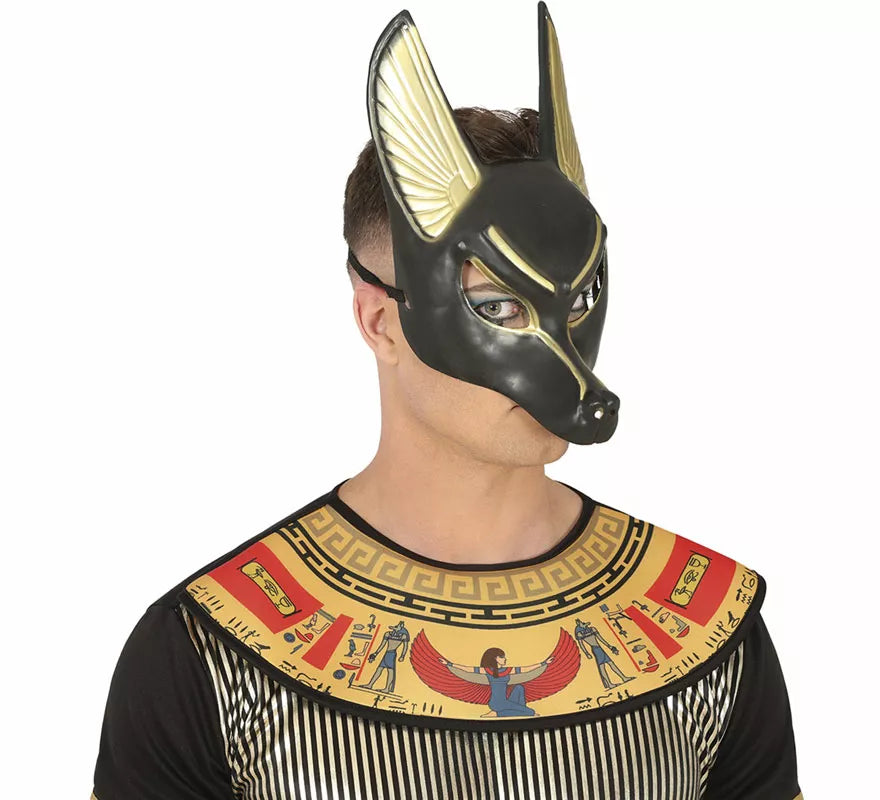 Translation missing: es.Máscara Egipcia de Anubis de PVC adulto