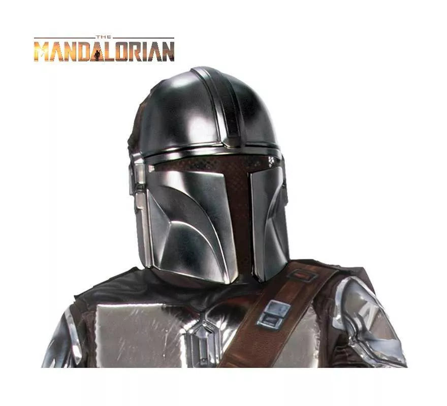 Máscara Mandalorian Beskar Plateado para niño