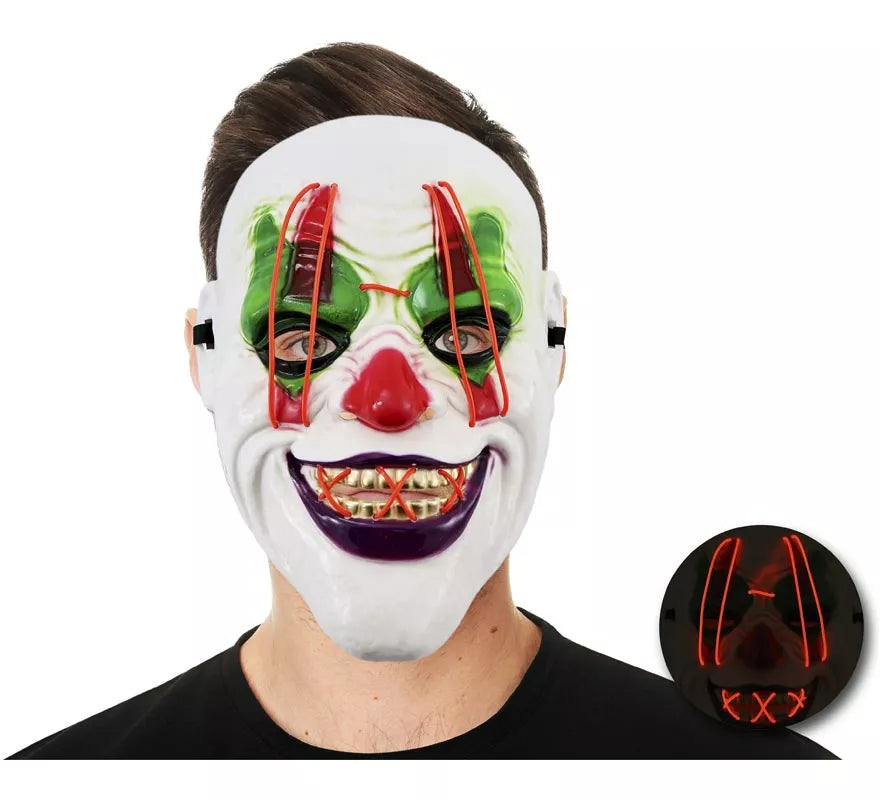 Translation missing: es.Máscara Payaso con Tubo de Luz