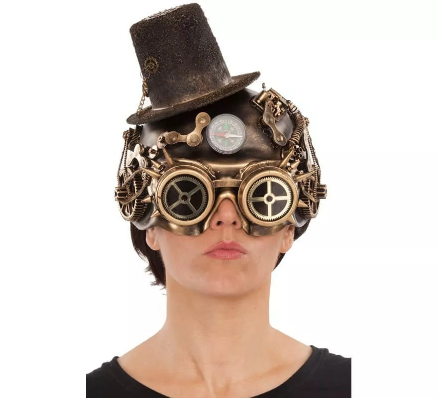 Translation missing: es.Máscara Steampunk Marrón