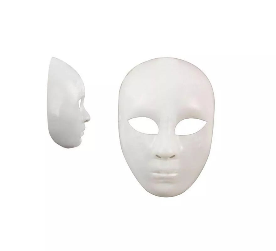 Máscara Tenebrosa rostro humano blanco