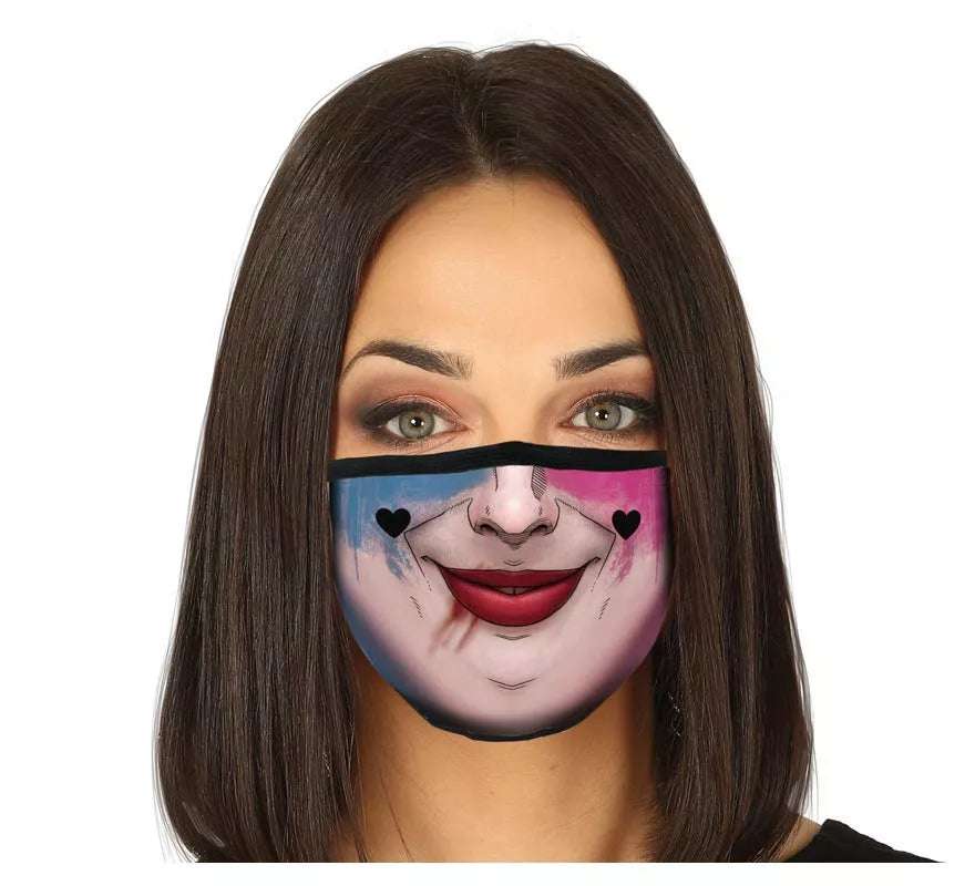 Translation missing: es.Mascarilla 3 Capas de Tela Payasa Risueña para adultos