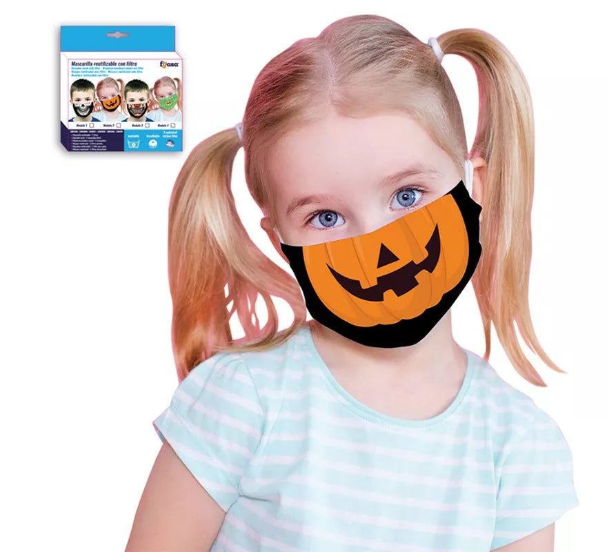 Translation missing: es.Mascarilla Calabaza Infantil con Filtro (Incluye 2 Filtros)