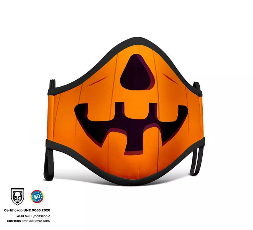 Translation missing: es.Mascarilla Higiénica Halloween Calabaza Infantil