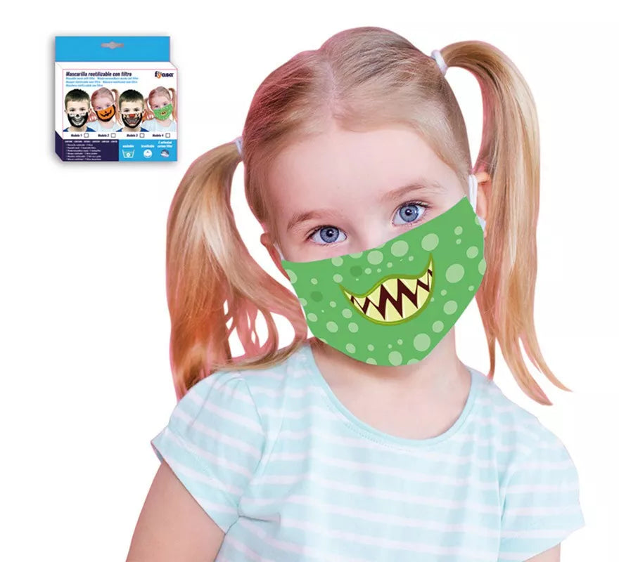 Translation missing: es.Mascarilla Monstruo Infantil con Filtro (Incluye 2 Filtros)