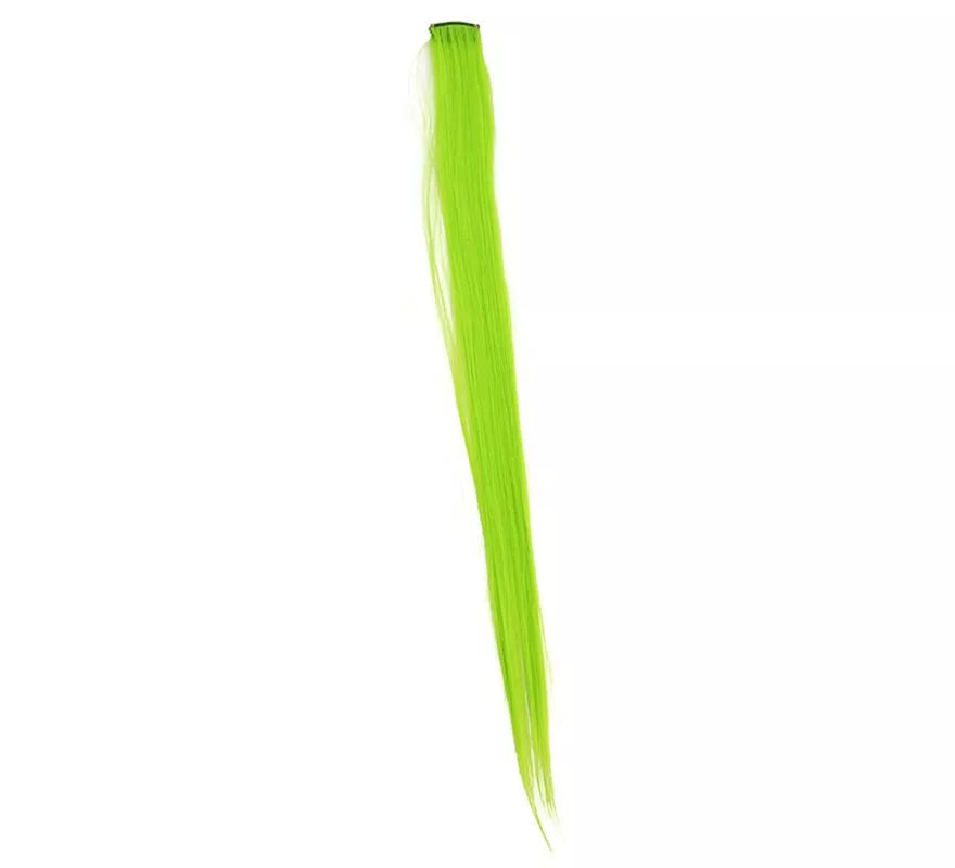 Translation missing: es.Mechón de Cabello verde claro en colores surtidos de 55 cm