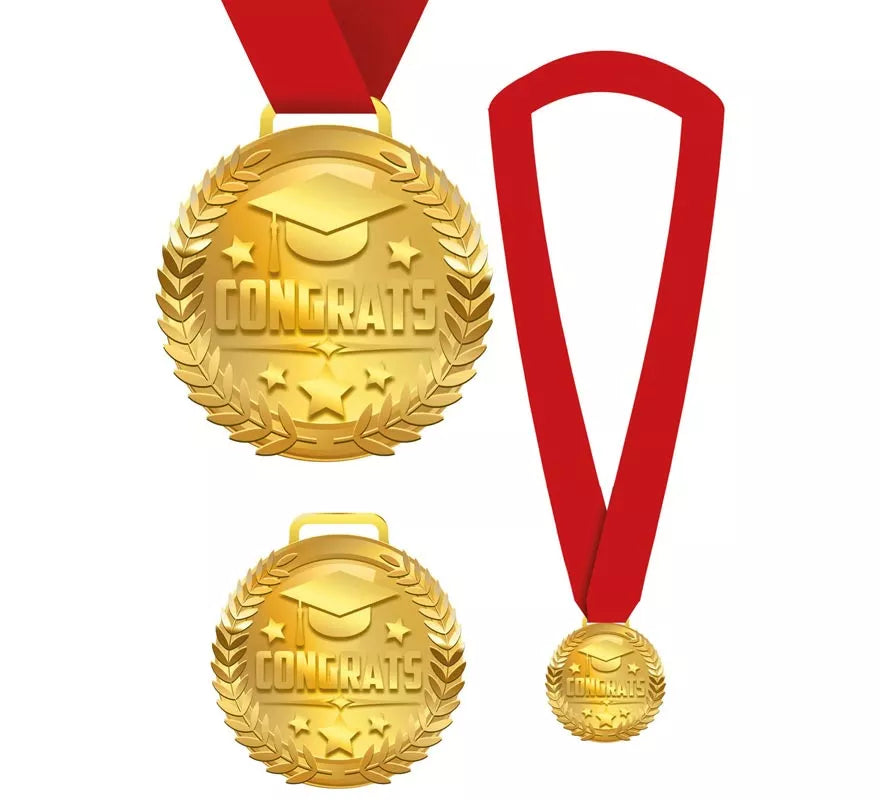 Translation missing: es.Medalla Congrats con Cinta roja