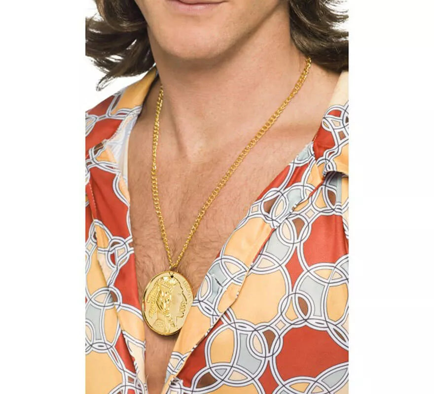 Translation missing: es.Medallón Hippy en Oro con Cadena