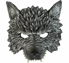 Media Máscara de Lobo gris