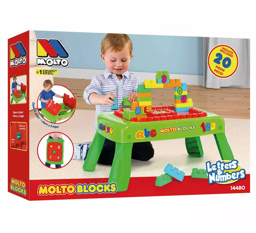 Translation missing: es.Mesa de Bloques infantil con 20 Piezas