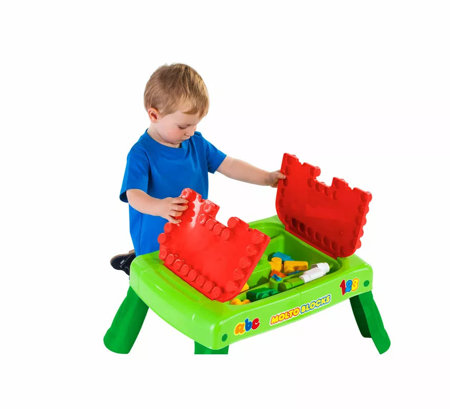 Mesa de Bloques infantil con 20 Piezas
