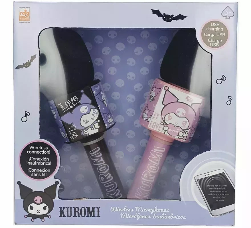 Micrófonos Kuromi con Bluetooth