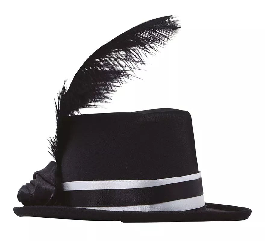 Translation missing: es.Mini Chistera Negra con Plumas