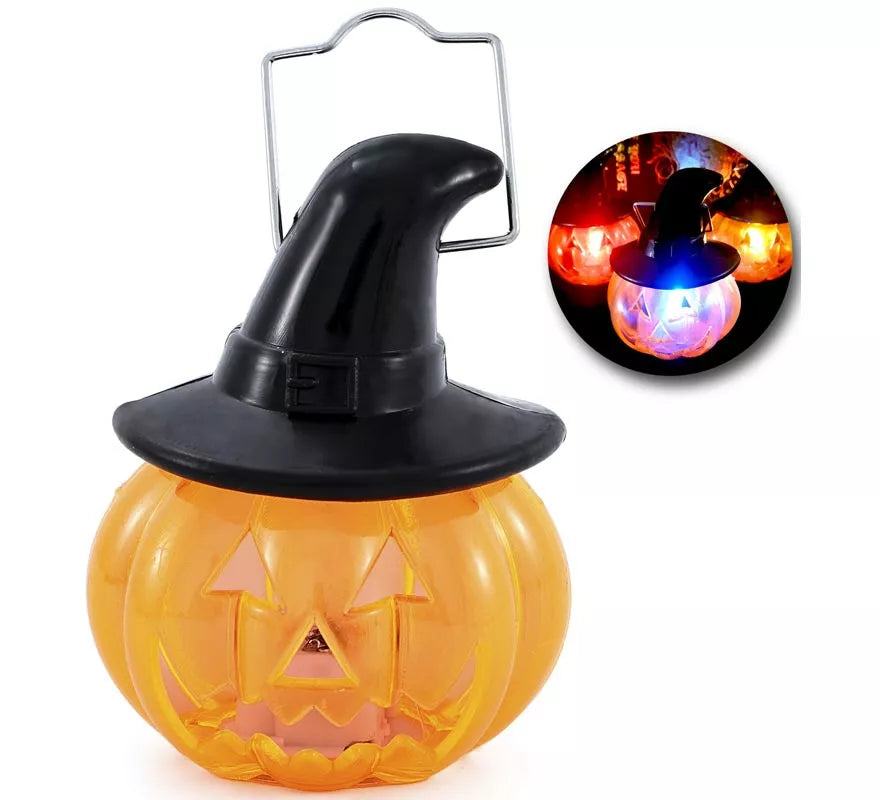 Translation missing: es.Mini Farol Calabaza con Luz 7x8 cm