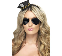Mini Sombrero de Policía con Insignia