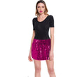 Minifalda de Lentejuelas Fucsia para mujer