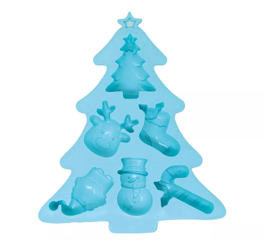 Translation missing: es.Molde Árbol Navideño para 6 Galletas de silicona de 20x23 cm
