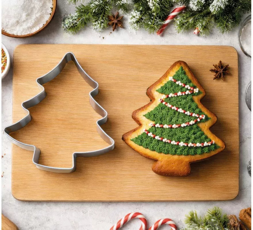 Molde Metálico de Árbol de Navidad para Galletas de 9 cm