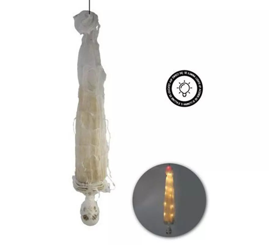 Translation missing: es.Momia decorativa colgada boca abajo con Luz de 89 cm