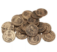Monedas imitación oro de Pirata o Ladrón