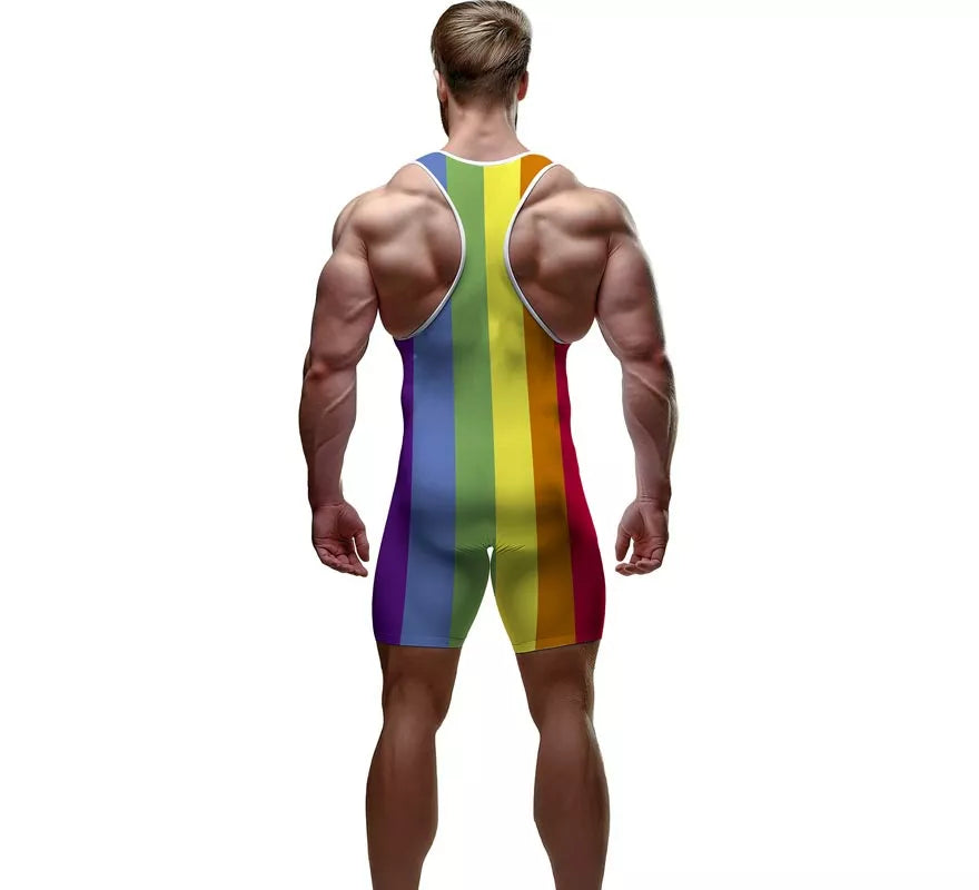 Mono de Tirantes Arcoíris para hombre