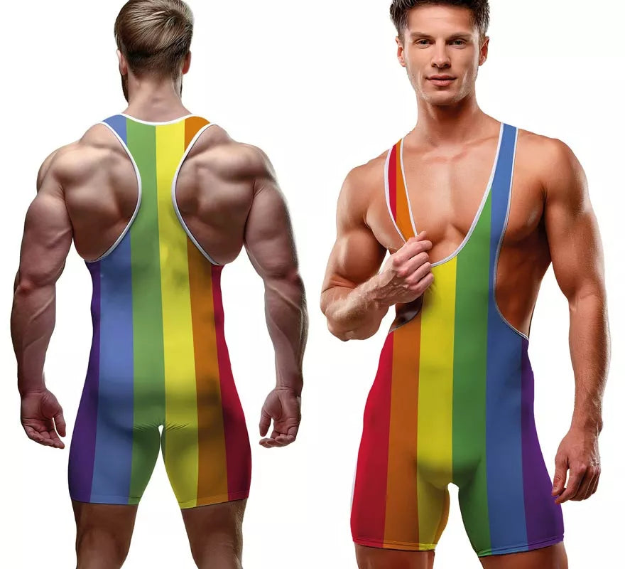 Mono de Tirantes Arcoíris para hombre
