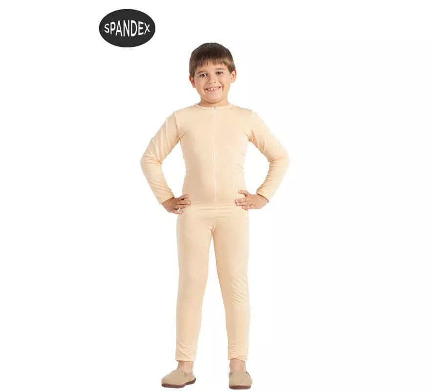 Translation missing: es.Mono interior de spandex beige para niños