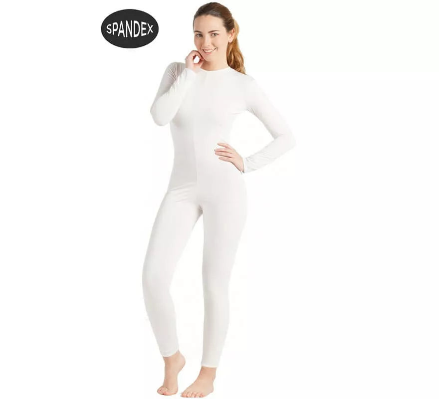 Translation missing: es.Mono interior de spandex Blanco para mujer